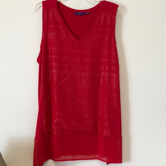 NWT Apt 9 Red Top size XX Large - Picture 1 of 12